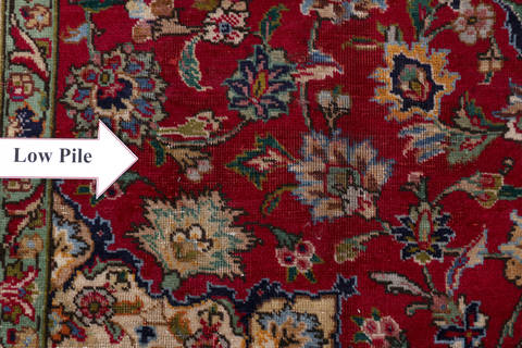 Tabriz Red Hand Knotted 66 X 911  Area Rug 99-111780 Image 12