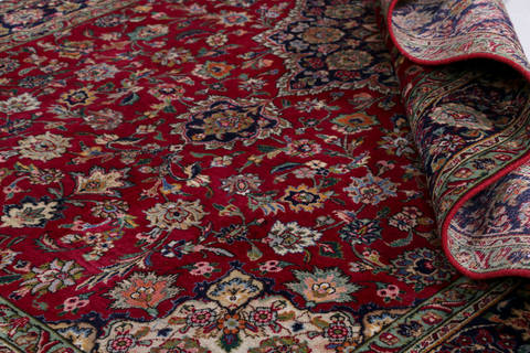 Tabriz Red Hand Knotted 66 X 911  Area Rug 99-111780 Image 13