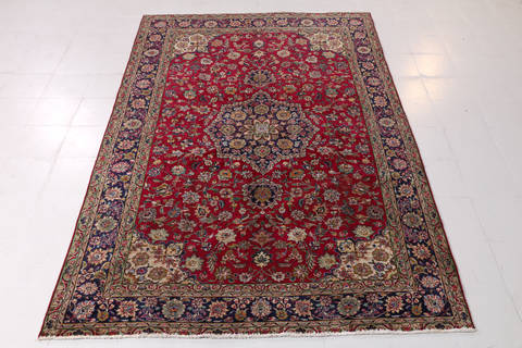 Tabriz Red Hand Knotted 66 X 911  Area Rug 99-111780 Image 1