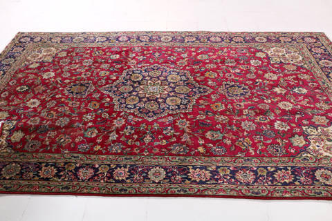 Tabriz Red Hand Knotted 66 X 911  Area Rug 99-111780 Image 5