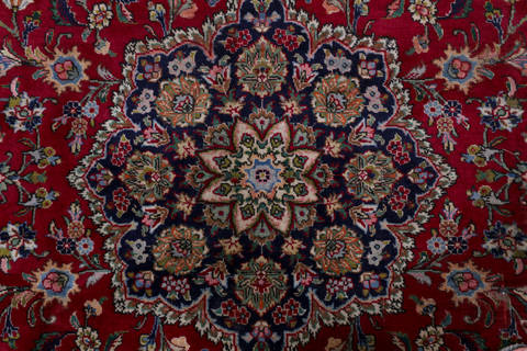 Tabriz Red Hand Knotted 66 X 911  Area Rug 99-111780 Image 6