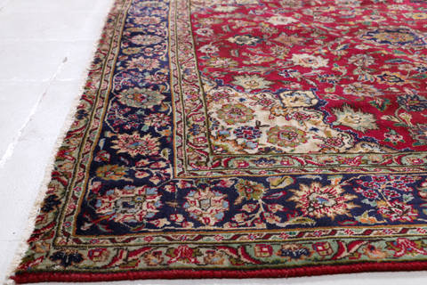 Tabriz Red Hand Knotted 66 X 911  Area Rug 99-111780 Image 8