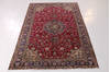 Tabriz Red Hand Knotted 66 X 911  Area Rug 99-111780 Thumb 1
