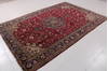 Tabriz Red Hand Knotted 66 X 911  Area Rug 99-111780 Thumb 4