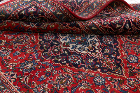 Mashad Red Hand Knotted 64 X 94 Area Rug 99-111781 Image 11