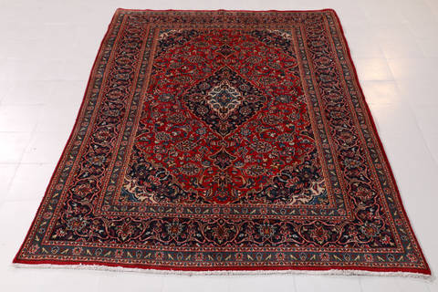 Mashad Red Hand Knotted 64 X 94 Area Rug 99-111781 Image 1