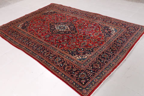 Mashad Red Hand Knotted 64 X 94 Area Rug 99-111781 Image 2
