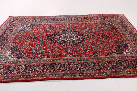 Mashad Red Hand Knotted 64 X 94 Area Rug 99-111781 Image 4