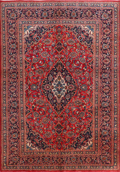 Mashad Red Hand Knotted 64 X 94 Area Rug 99-111781 Image 0