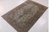 Kashan Beige Hand Knotted 63 X 911  Area Rug 99-111783 Thumb 2