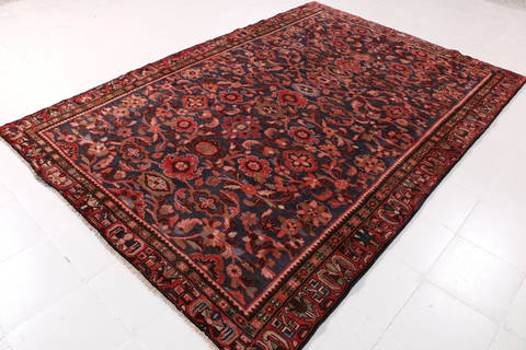 Hossein Abad Blue Hand Knotted 64 X 95 Area Rug 99-111787 Image 2