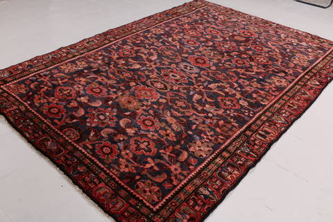 Hossein Abad Blue Hand Knotted 64 X 95 Area Rug 99-111787 Image 3