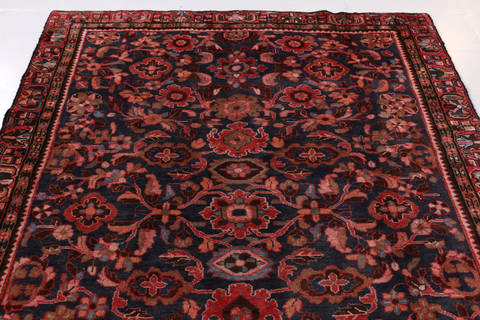 Hossein Abad Blue Hand Knotted 64 X 95 Area Rug 99-111787 Image 5