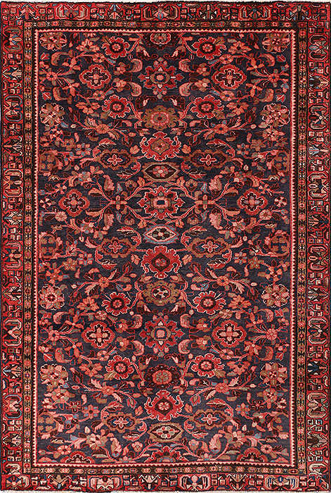 Hossein Abad Blue Hand Knotted 64 X 95 Area Rug 99-111787 Image 0