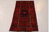 Hamedan Red Runner Hand Knotted 36 X 610 Area Rug 99-111793 Thumb 1