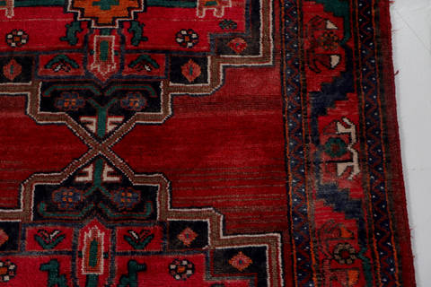 Hamedan Red Runner Hand Knotted 37 X 90 Area Rug 99-111797 Image 10