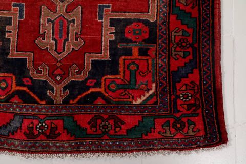 Hamedan Red Runner Hand Knotted 37 X 90 Area Rug 99-111797 Image 5
