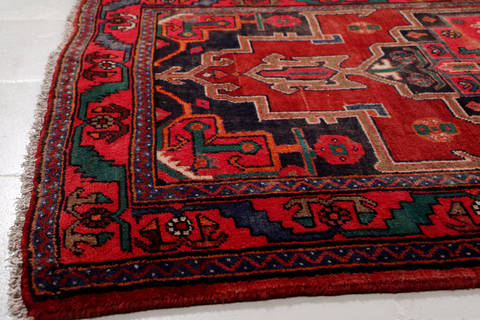 Hamedan Red Runner Hand Knotted 37 X 90 Area Rug 99-111797 Image 7