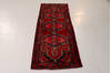 Hamedan Red Runner Hand Knotted 37 X 90  Area Rug 99-111797 Thumb 2
