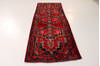Hamedan Red Runner Hand Knotted 37 X 90  Area Rug 99-111797 Thumb 3