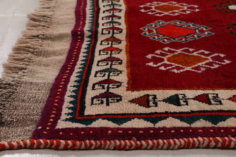 Shiraz Red Hand Knotted 31 X 51  Area Rug 99-111835 Image 8