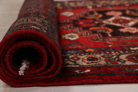 Hamedan Red Runner Hand Knotted 34 X 131 Area Rug 99-111836 Image 7