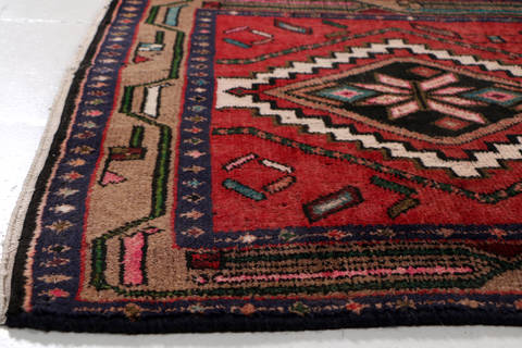Hamedan Red Hand Knotted 26 X 411 Area Rug 99-111839 Image 7
