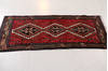 Hamedan Red Hand Knotted 26 X 411 Area Rug 99-111839 Thumb 3
