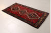 Hamedan Red Hand Knotted 26 X 411  Area Rug 99-111839 Thumb 4