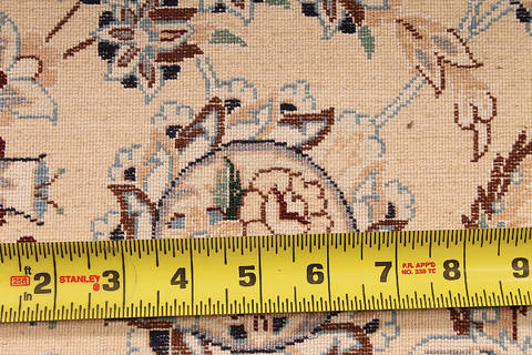 Nain Beige Hand Knotted 116 X 149 Area Rug 254-111873 Image 7