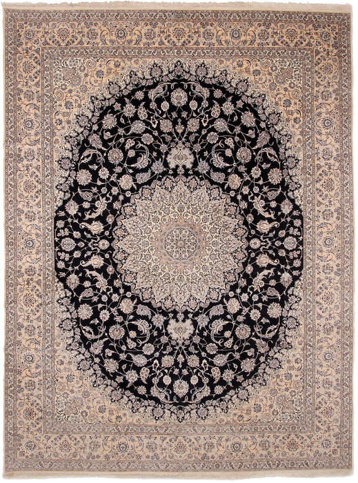 Nain Beige Hand Knotted 116 X 149 Area Rug 254-111873 Image 0