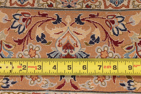 Isfahan Beige Hand Knotted 410 X 710 Area Rug 254-111874 Image 6