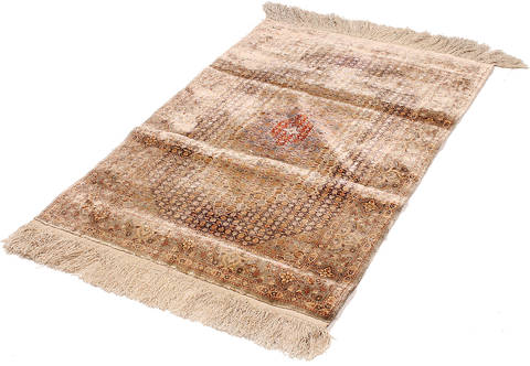 Herati Beige Hand Knotted 20 X 30 Area Rug 254-111888 Image 4