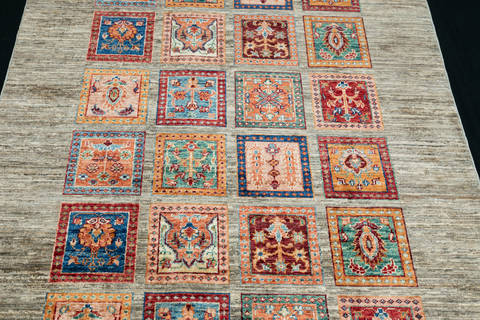 Chobi Grey Hand Knotted 42 X 511 Area Rug 700-111891 Image 3