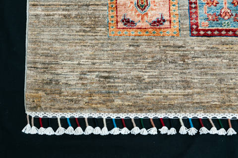 Chobi Grey Hand Knotted 42 X 511 Area Rug 700-111891 Image 4