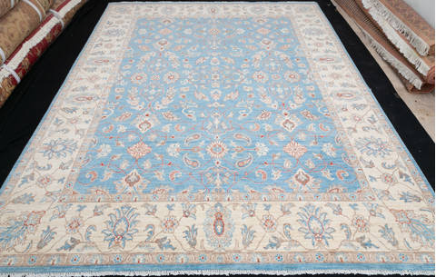 Chobi Blue Hand Knotted 80 X 910 Area Rug 700-111893 Image 1