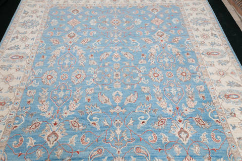 Chobi Blue Hand Knotted 80 X 910 Area Rug 700-111893 Image 2