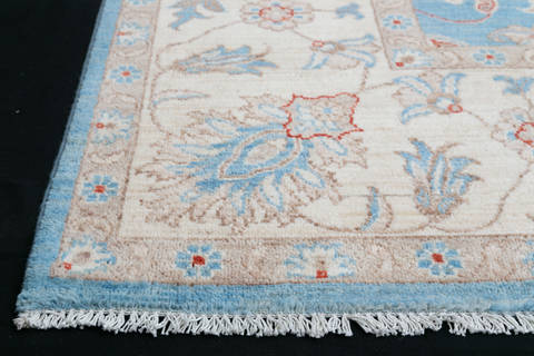 Chobi Blue Hand Knotted 80 X 910 Area Rug 700-111893 Image 3