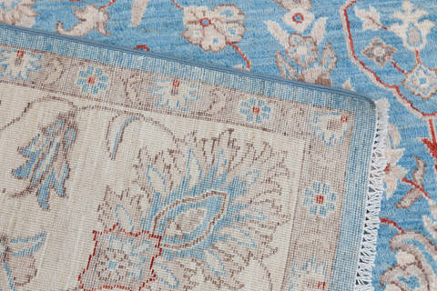 Chobi Blue Hand Knotted 80 X 910 Area Rug 700-111893 Image 5