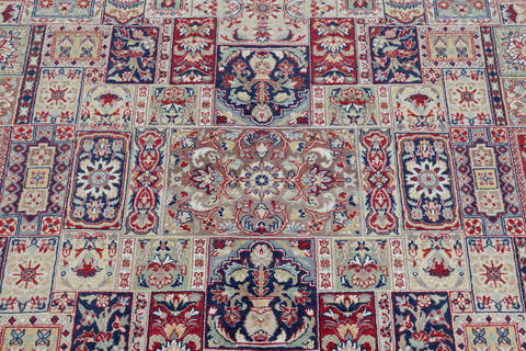 Pak-Persian Red Hand Knotted 82 X 101 Area Rug 700-111897 Image 2