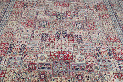 Pak-Persian Red Hand Knotted 82 X 101 Area Rug 700-111897 Image 5