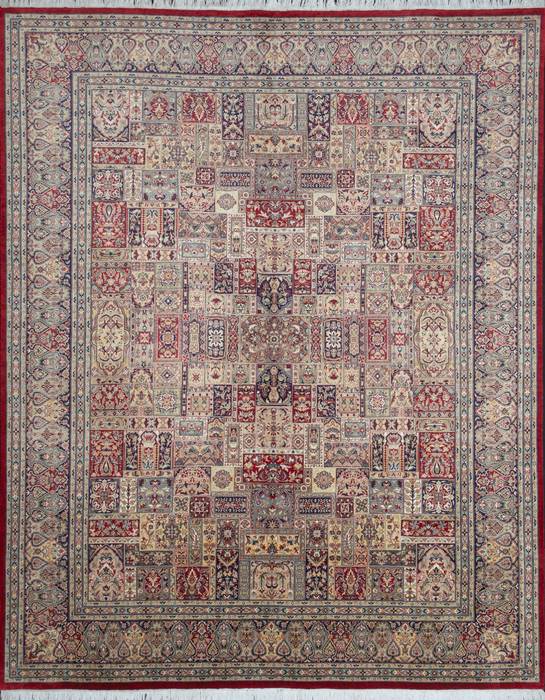 Pak-Persian Red Hand Knotted 82 X 101 Area Rug 700-111897 Image 0