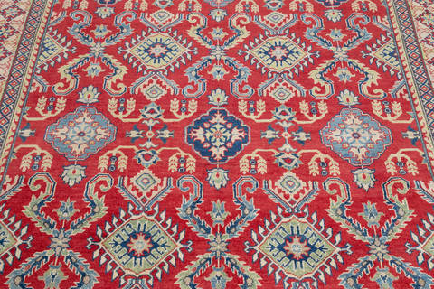 Kazak Red Hand Knotted 69 X 910 Area Rug 700-111898 Image 2