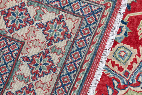 Kazak Red Hand Knotted 69 X 910 Area Rug 700-111898 Image 5