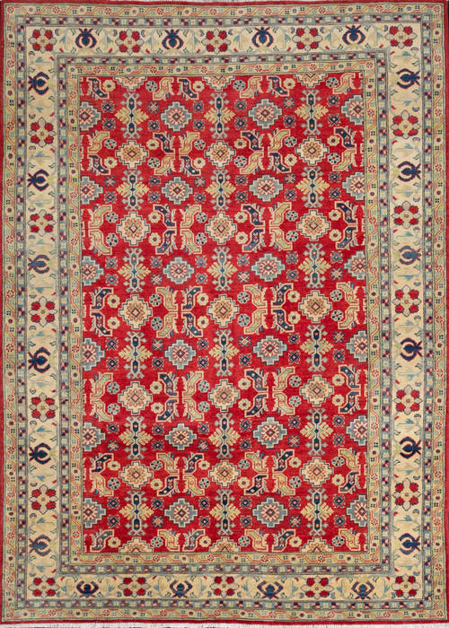 Kazak Red Hand Knotted 68 X 94 Area Rug 700-111899 Image 0