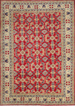 Kazak Red Hand Knotted 6'8" X 9'4"  Area Rug 700-111899