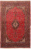 Kashan Red Hand Knotted 49 X 73 Area Rug 254-111912 Thumb 0