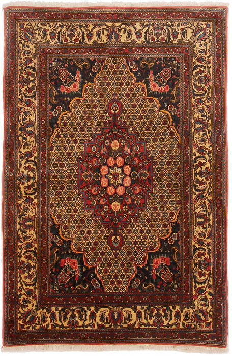 Bakhtiar Red Hand Knotted 42 X 64 Area Rug 254-111915 Image 0