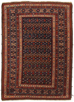 Russia Shirvan Red Rectangle 5x7 ft Wool Carpet 111922