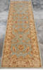 Chobi Blue Runner Hand Knotted 24 X 69  Area Rug 700-111932 Thumb 1